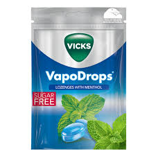 Vicks VapoDrops Menthol Classic Sugar Free Lozenges 72g
