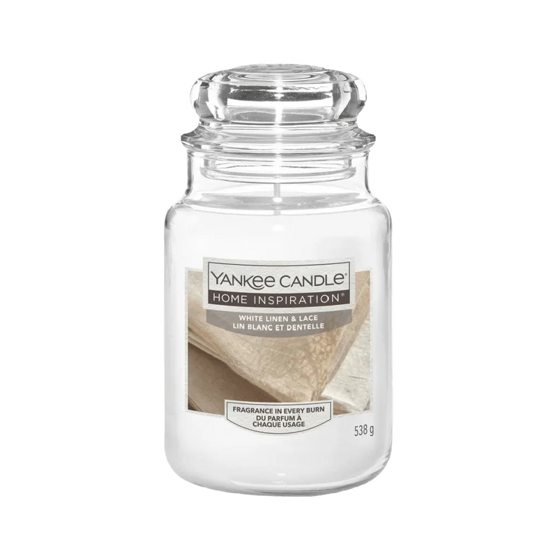 Yankee Candle Linen And Lace Large Candle