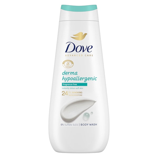 Dove Hypoallergenic Fragrance-Free Shower Gel 225ml