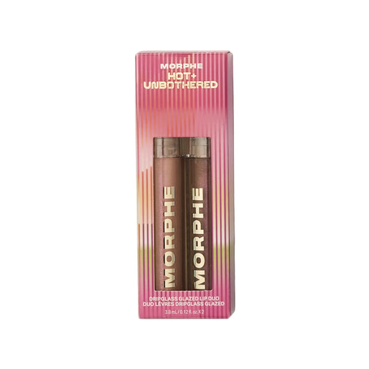 Morphe Hot & Unbothered Dripglass Lip Gloss Duo 2 × 3.8ml