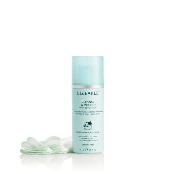 Liz Earle Cleanse & Polish Pump & Cloth Starter Kit 50ml