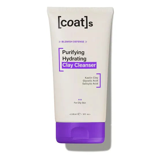 [coat]s Purifying Hydrating Clay Face Cleanser For Oily Skin 150ml