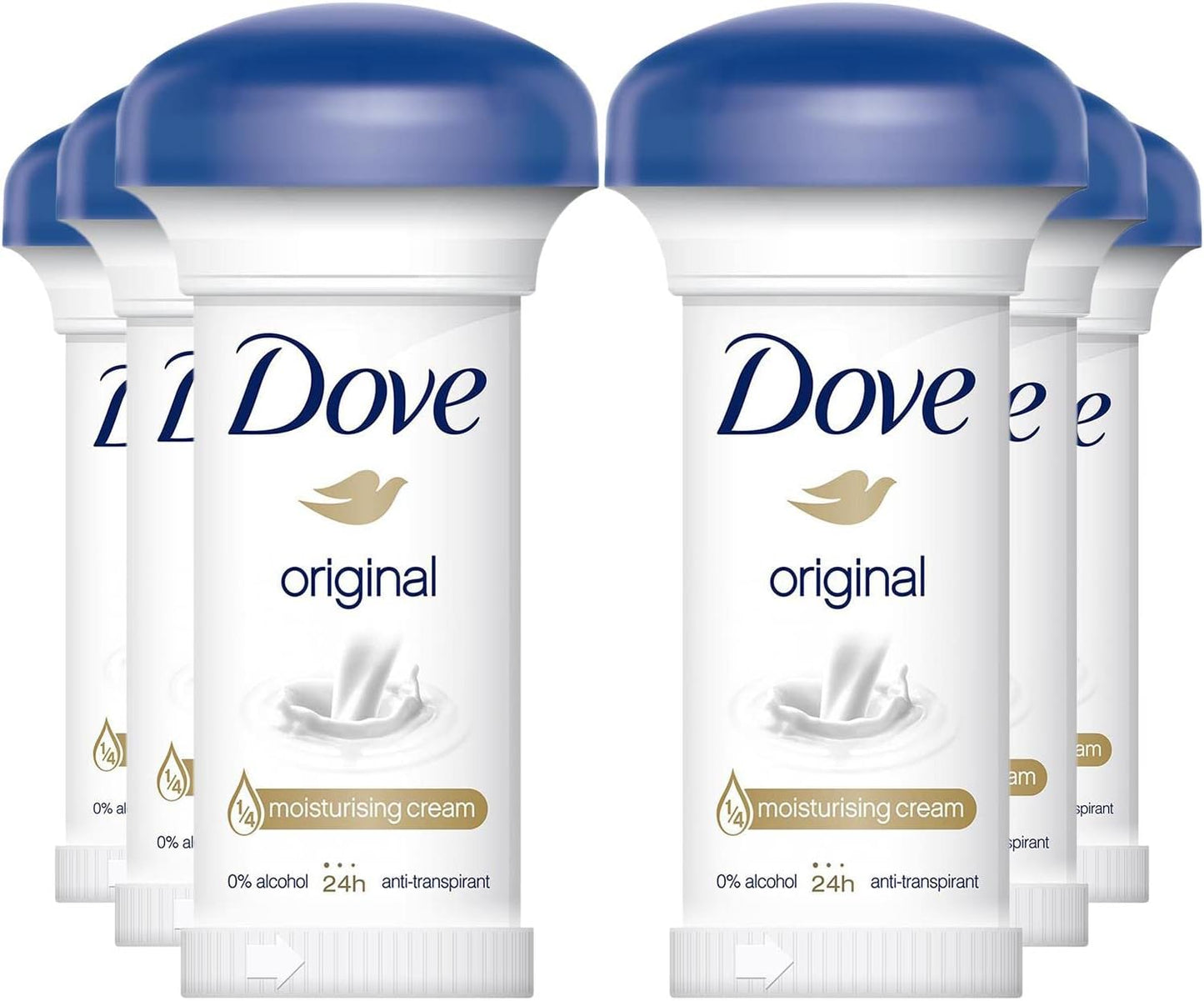 Dove Original Anti-Perspirant Deodorant Cream Mushroom 6 x 50 ml