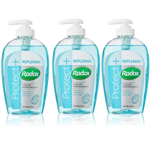 Radox Antibacterial Plus Replenish Hand Wash 3 x 250ml