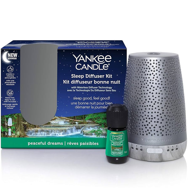 Yankee Candle Sleep Diffuser Starter Kit Peaceful Dreams (EU PLUG)