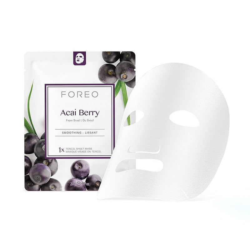 Foreo Acai Berry Smoothing Tencel Sheet Mask 20g