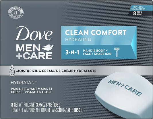 Dove Men+Care Body and Face Bar 8x90g