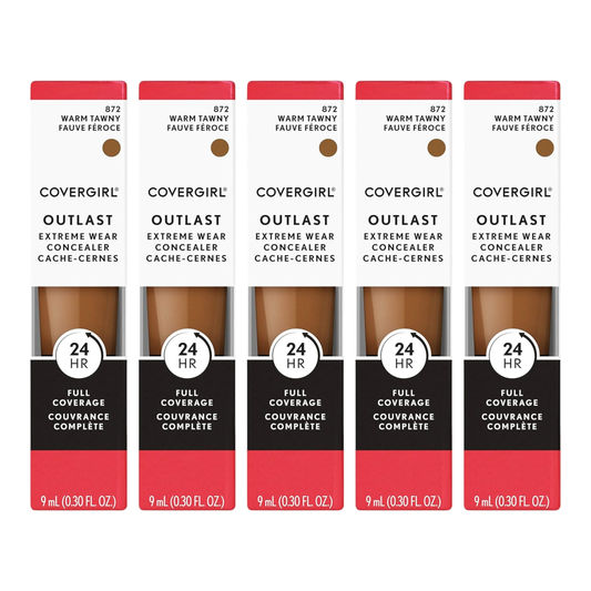 Covergirl Outlast Extreme wear Concealer Warm Tawny 872 Five Pack