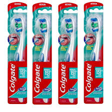 Colgate 360 Whole Mouth Toothbrush Medium (4 Toothbrushes)