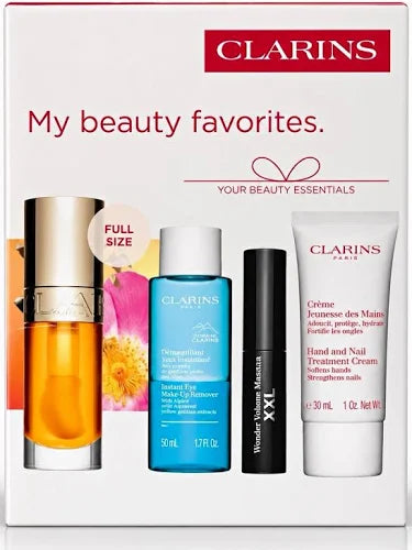 Clarins My Beauty Favorites Full Size Your Beauty Essentials Gift Set 4pcs