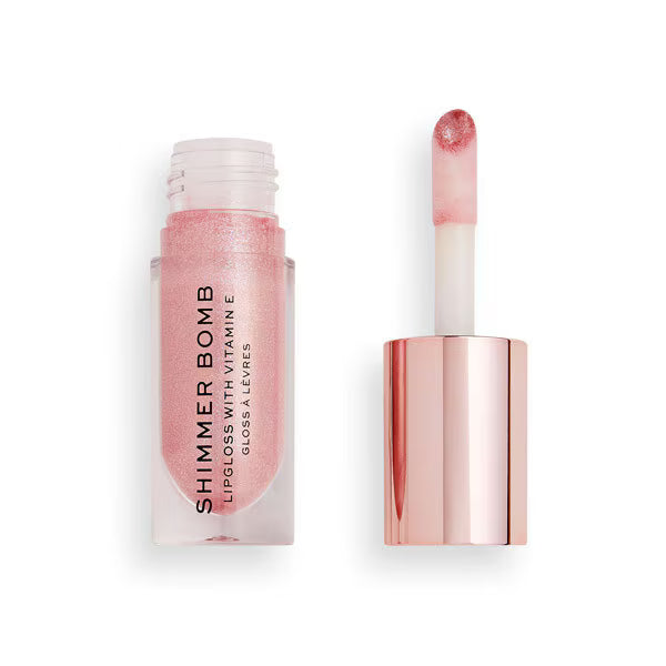 Revolution Shimmer Bomb Lip Gloss with Vitamin E in Glimmer Nude