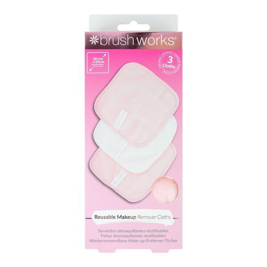 Brushworks Makeup Remover Cloths - 3 Pack