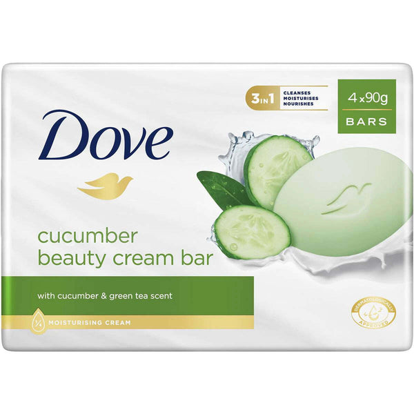 Dove Cucumber Beauty Bar 4x90g