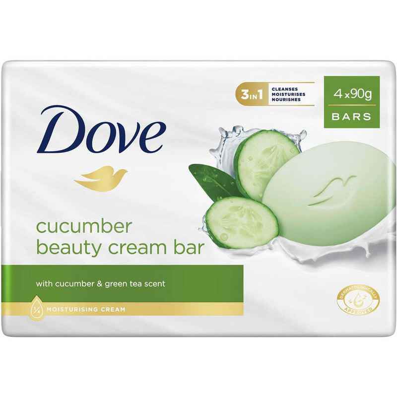 Dove Cucumber Beauty Bar 4x90g